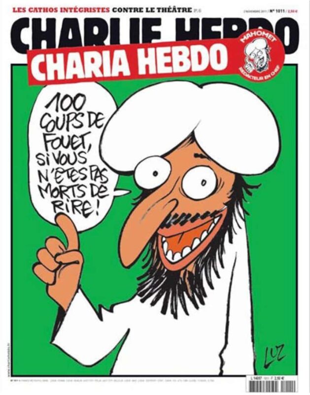 charlie hebdo pubblica caricatura di maometto