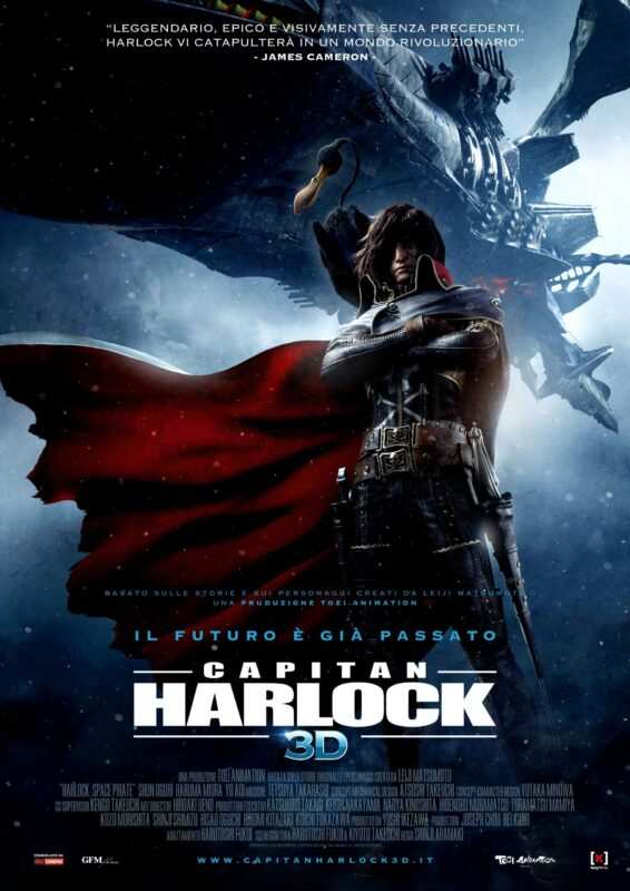 Capitan Harlock, il film arriva in Italia Capitan Harlock la locandina