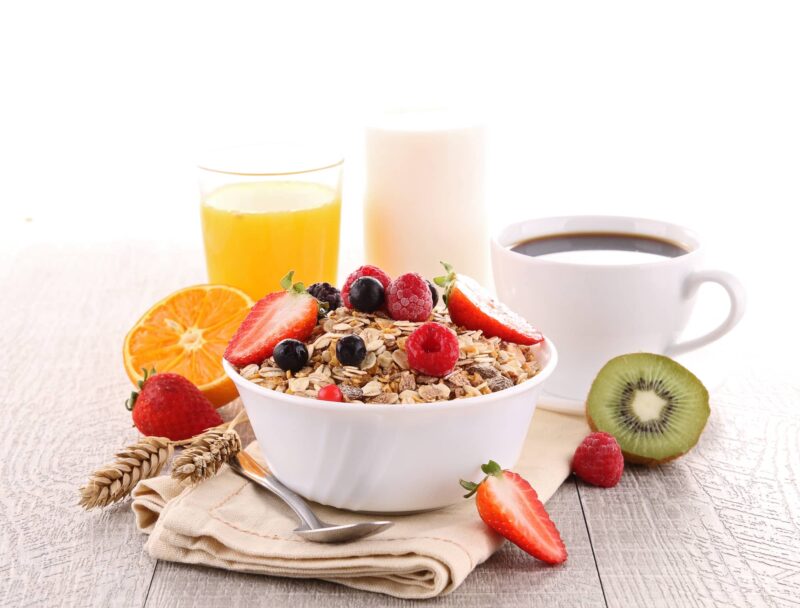 colazione fibre e cereali