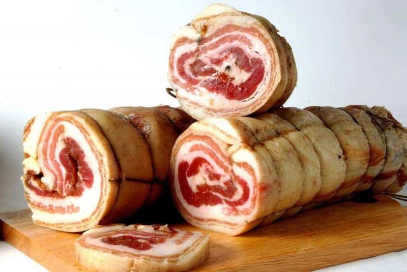 pancetta arrotolata fatta in casa