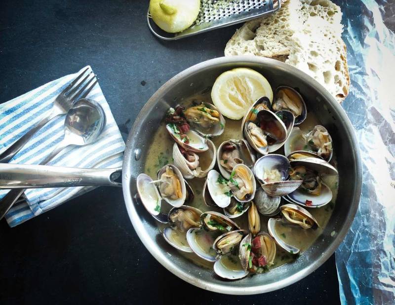 vongole cotte al vapore