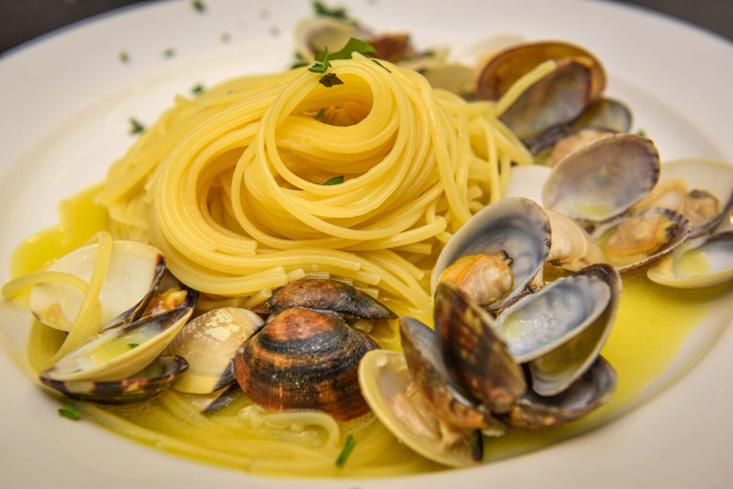 spaghetti con le vongole