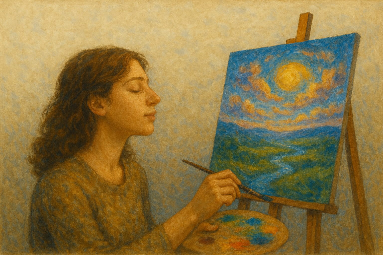 Sognare di dipingere