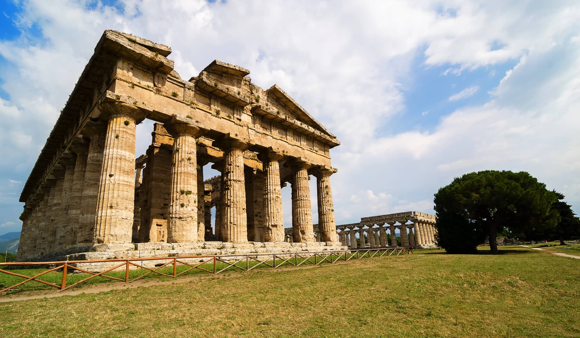 Templi di Paestum al tramonto